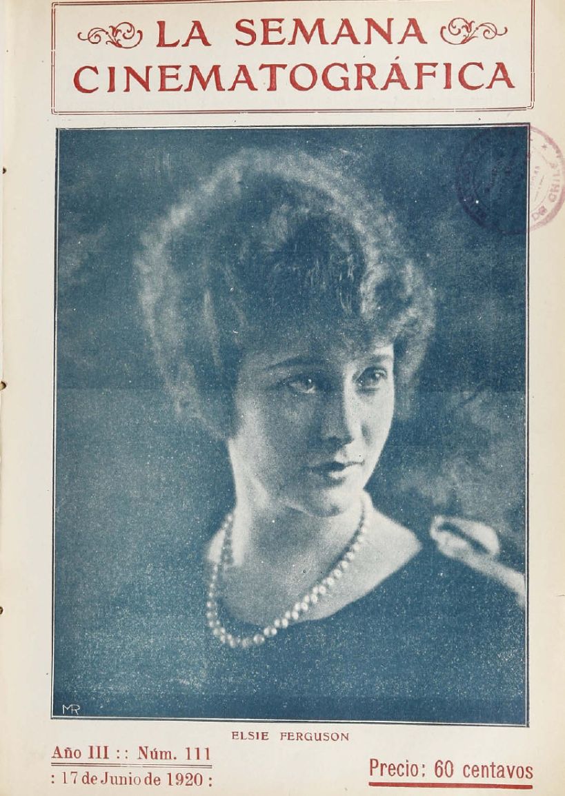 SEMANA CINEMATOGRAFICA | LA magazine side cover  Vol 3 No  111 17 June 1920