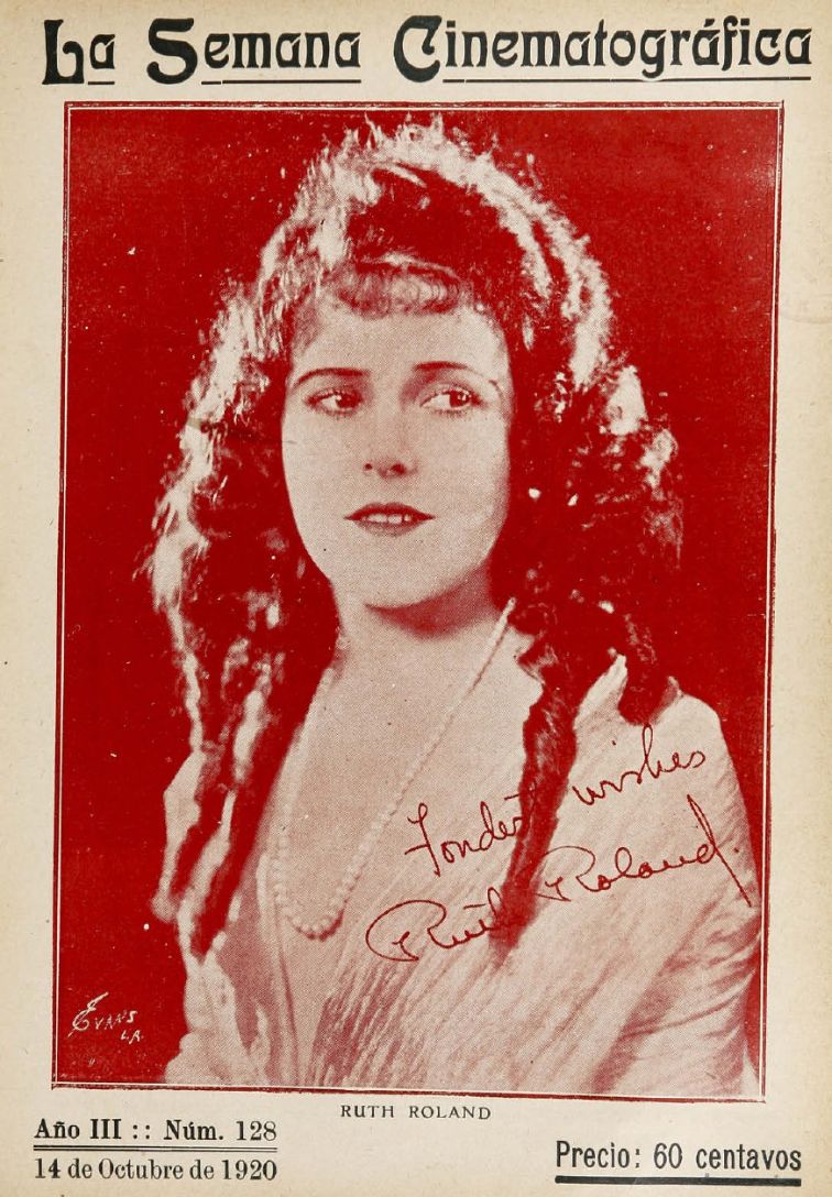SEMANA CINEMATOGRAFICA | LA magazine side cover  Vol 3 No  128 14 October 1920