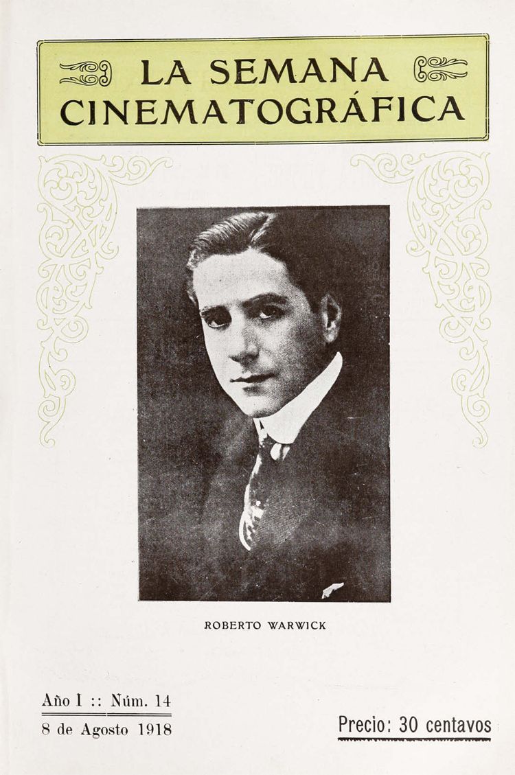 SEMANA CINEMATOGRAFICA | LA magazine side cover  Vol 1 No  14 8 August 1918