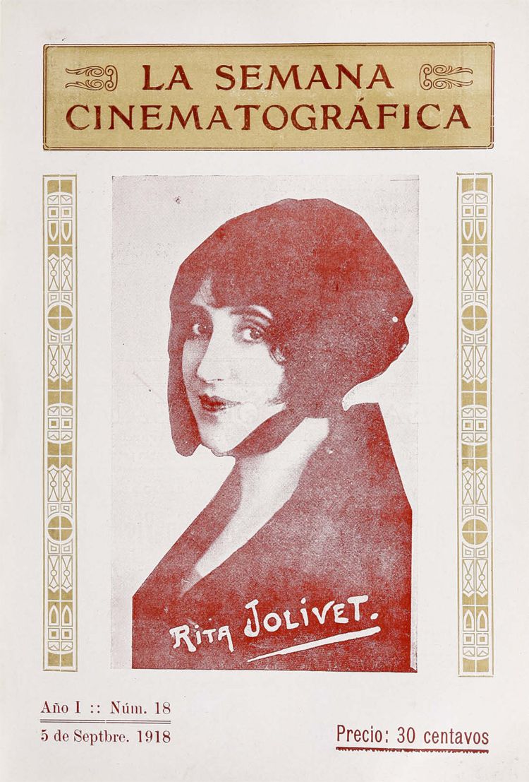 SEMANA CINEMATOGRAFICA | LA magazine side cover  Vol 1 No  18 5 September 1918