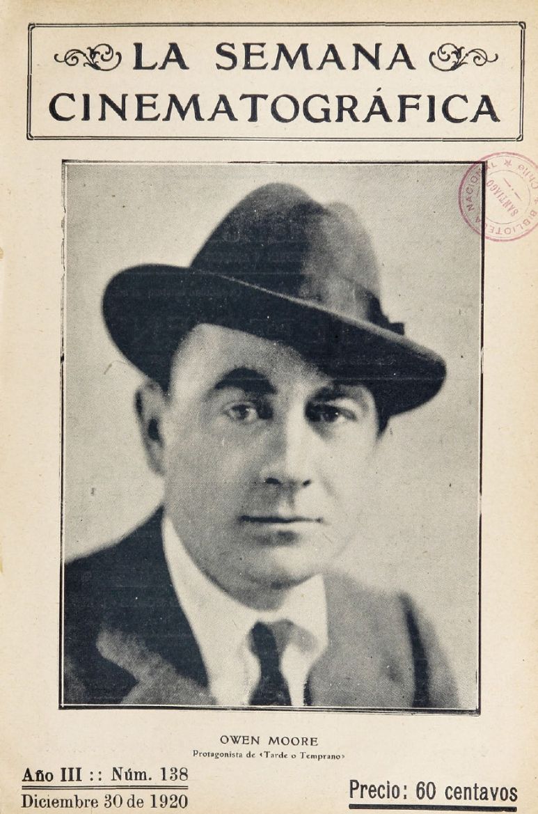 SEMANA CINEMATOGRAFICA | LA magazine side cover  Vol 3 No  38 30 December 1920