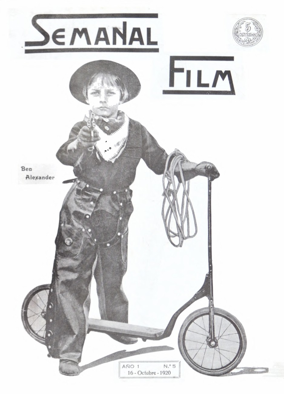 SEMANAL FILM magazine side cover Issue 5 16 October 1920
