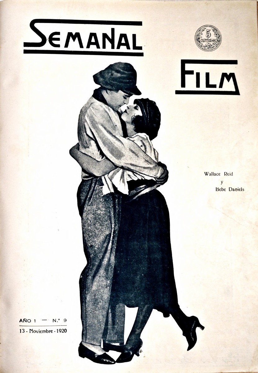 SEMANAL FILM magazine side cover Issue 9 13 November 1920