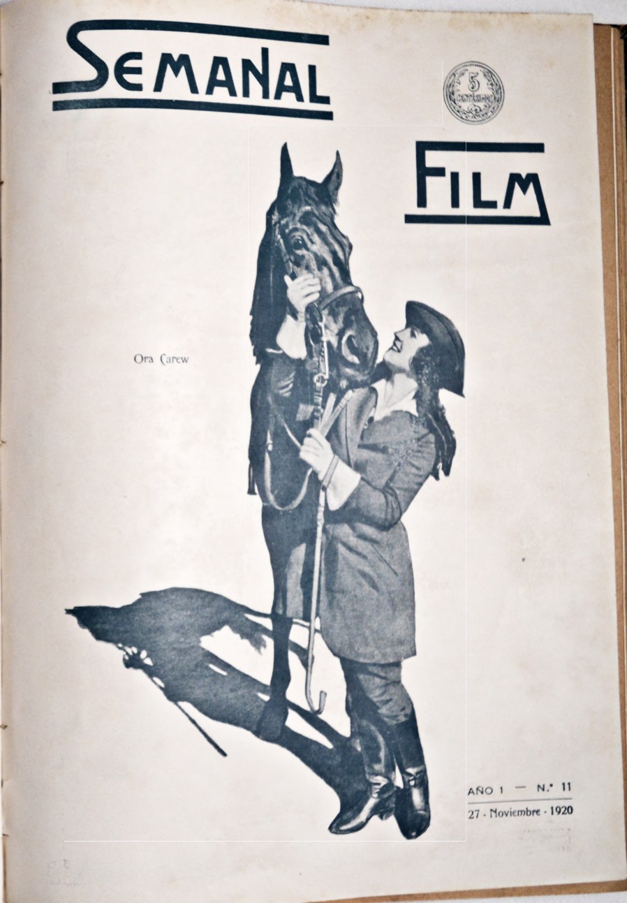 SEMANAL FILM magazine side cover Issue 11 27 November 1920