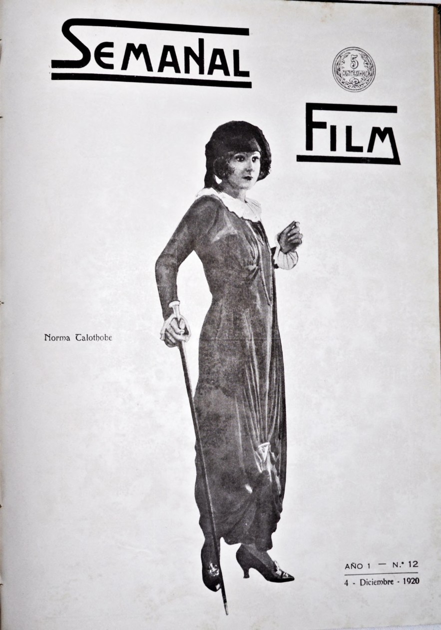 SEMANAL FILM magazine side cover Issue 12 4 December 1920