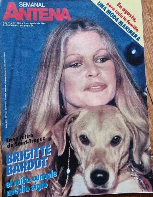 ANTENA SEMANAL magazine side cover 5 August 1984