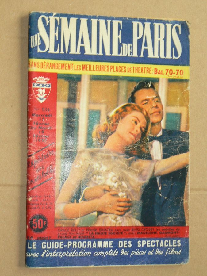 SEMAINE DE PARIS | UNE magazine side cover Issue 534 19 February 1957