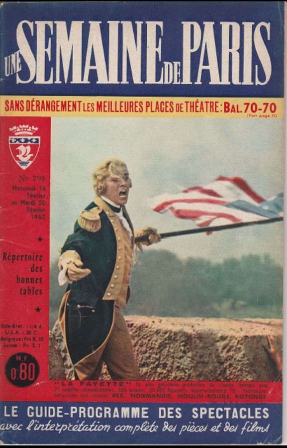 SEMAINE DE PARIS | UNE magazine side cover Issue 795 14 February 1962
