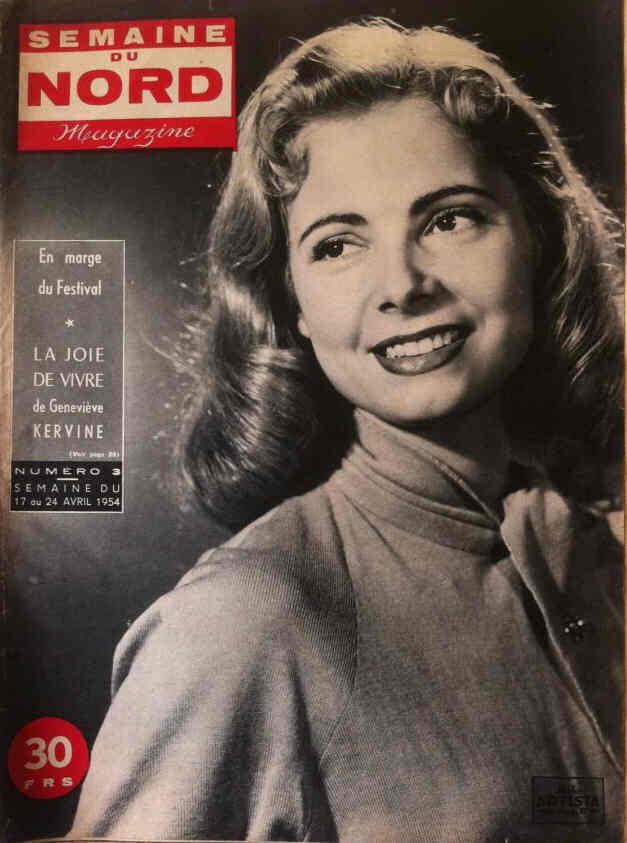 SEMAINE DU NORD MAGAZINE magazine side cover Issue 3 17 April 1954
