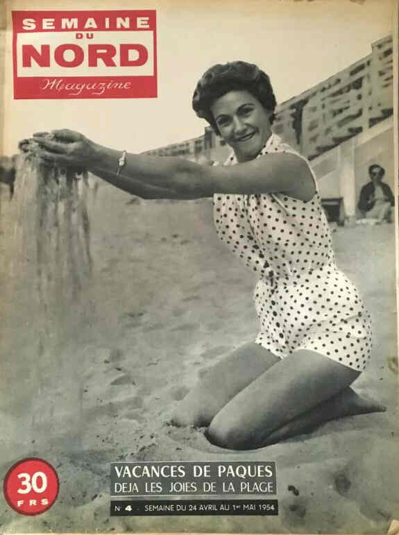 SEMAINE DU NORD MAGAZINE magazine side cover Issue 4 24 April 1954