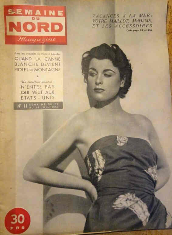 SEMAINE DU NORD MAGAZINE magazine side cover Issue 11 12 June 1954