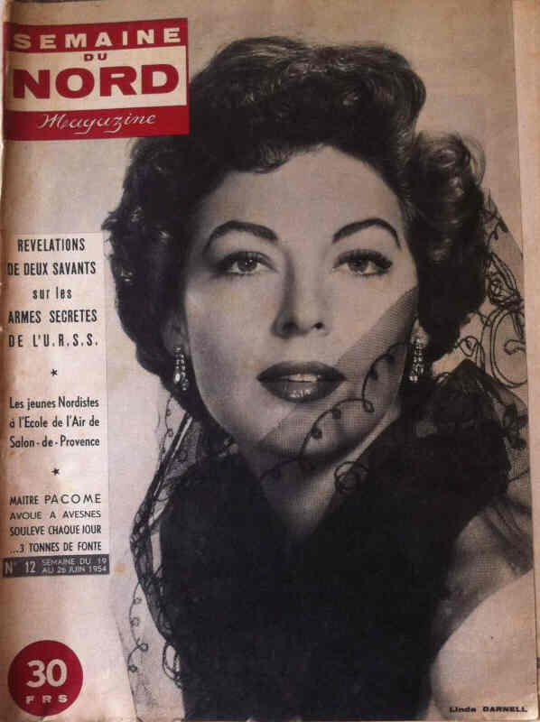 SEMAINE DU NORD MAGAZINE magazine side cover Issue 12 19 June 1954