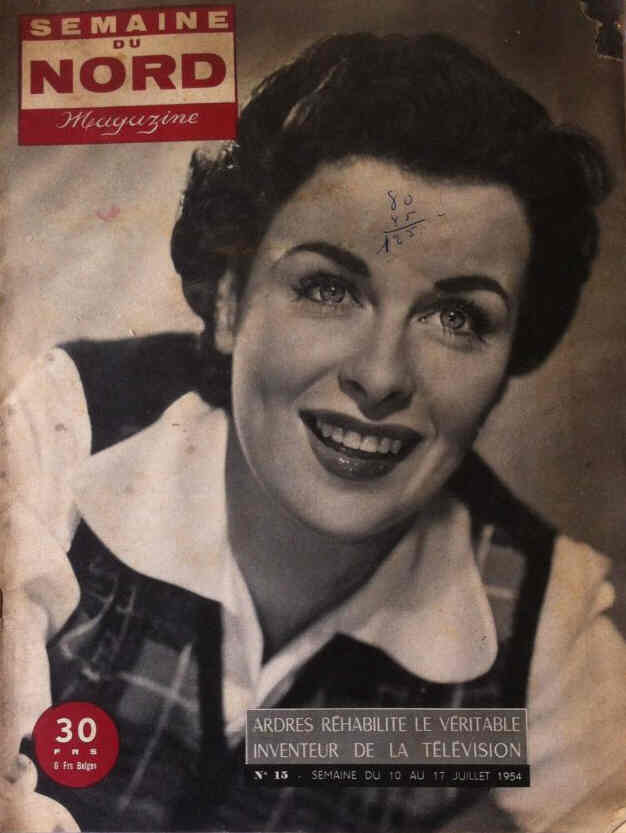 SEMAINE DU NORD MAGAZINE magazine side cover Issue 15 10 July 1954