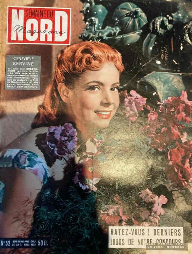 SEMAINE DU NORD MAGAZINE magazine side cover Issue 52 25 March 1955