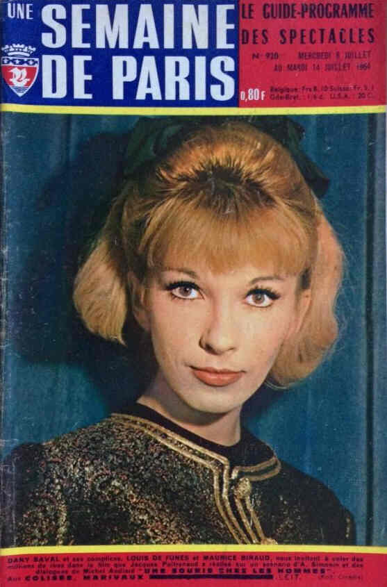 SEMAINE DE PARIS | UNE magazine side cover Issue 920 8 July 1964
