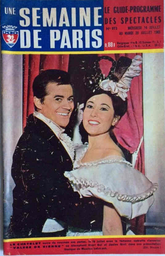 SEMAINE DE PARIS | UNE magazine side cover Issue 973 14 July 1965