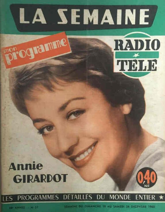 LA SEMAINE RADIO TELE magazine side cover Issue 51 18 December 1960
