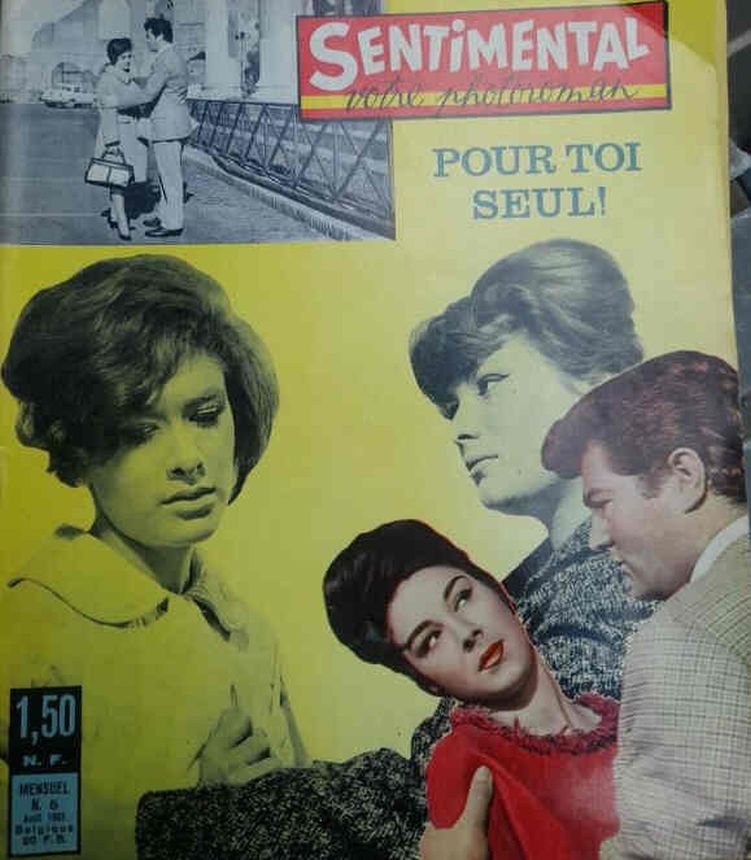 SENTIMENTAL magazine side cover Issue 5  August 1962