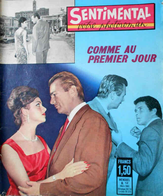 SENTIMENTAL magazine side cover Issue 12  March 1963