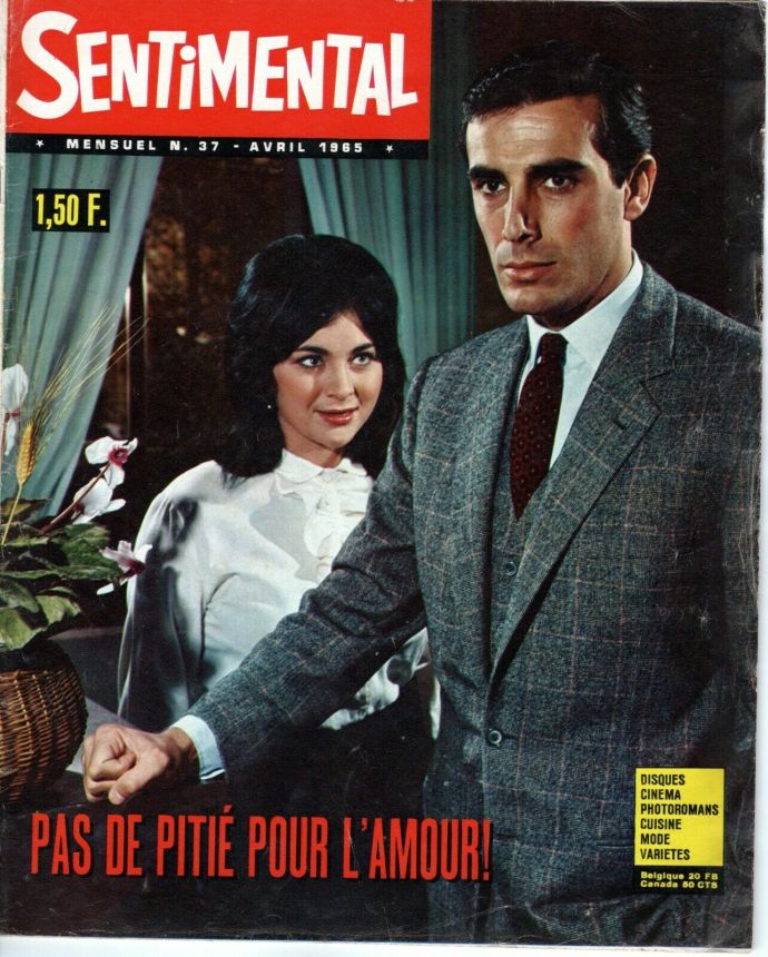 SENTIMENTAL magazine side cover Issue 37  April 1965