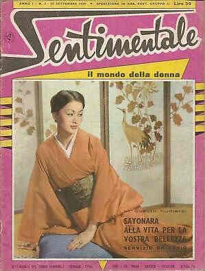 SENTIMENTALE magazine side cover Issue 3 28 September 1959