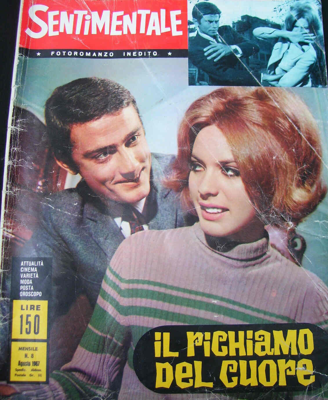 SENTIMENTALE magazine side cover August 1967