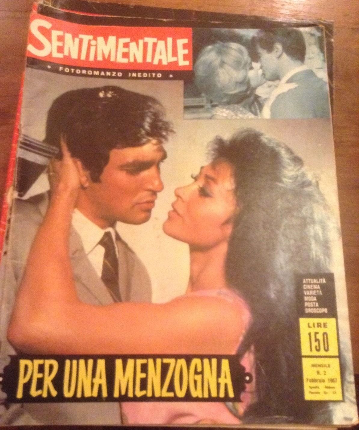 SENTIMENTALE magazine side cover Issue 2 February 1967