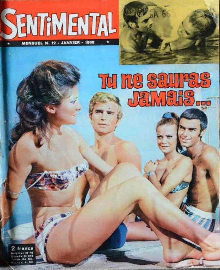 SENTIMENTAL magazine side cover Issue 12  January 1968