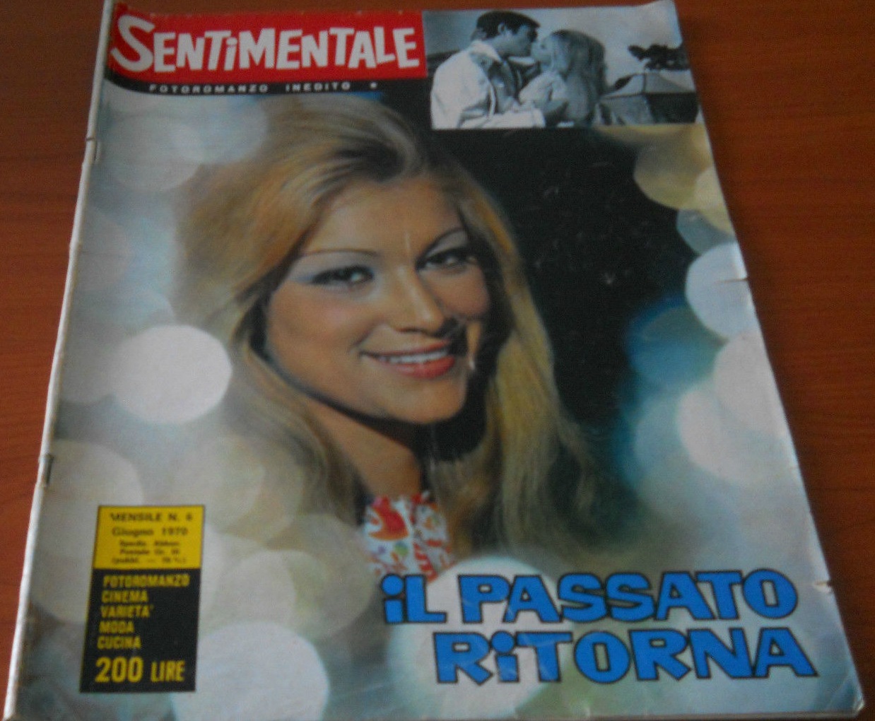 SENTIMENTALE magazine side cover Issue 6 June 1970