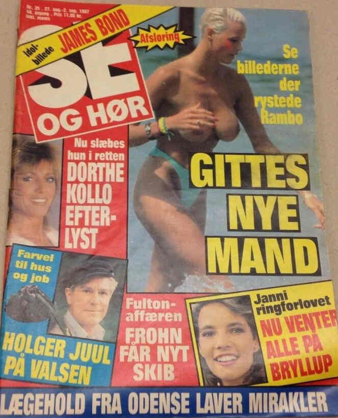SE OG HOR magazine side cover Issue 35 27 August 1987