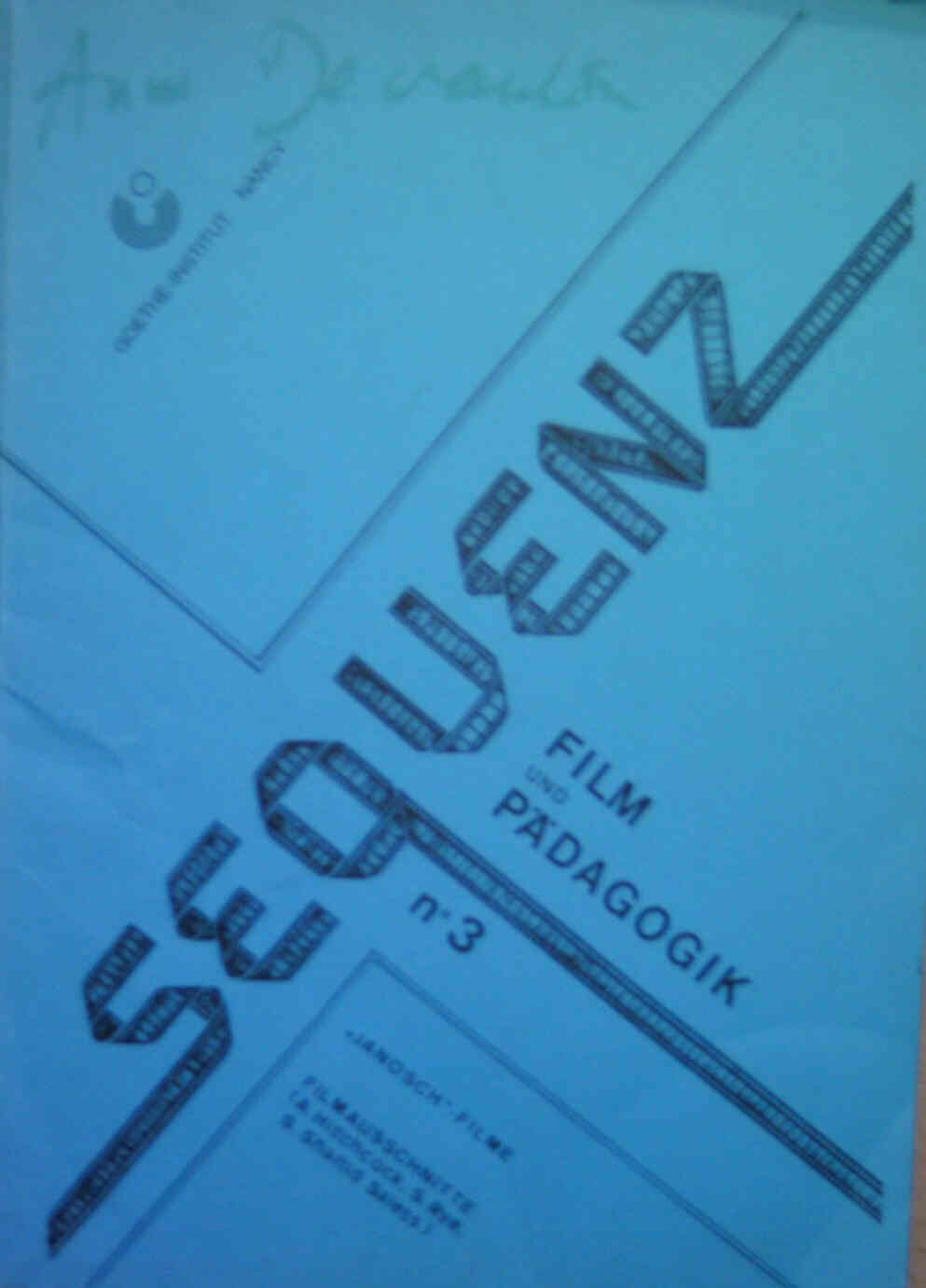 SEQUENZ magazine side cover Issue 3 June 1990