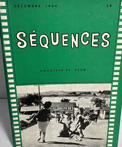SEQUENCES (Fr) magazine side cover Issue 39  December 1964