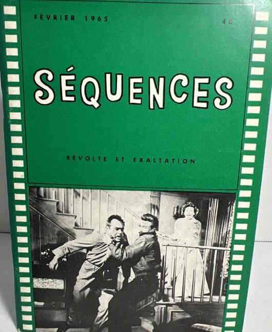 SEQUENCES (Fr) magazine side cover Issue 40  February 1965