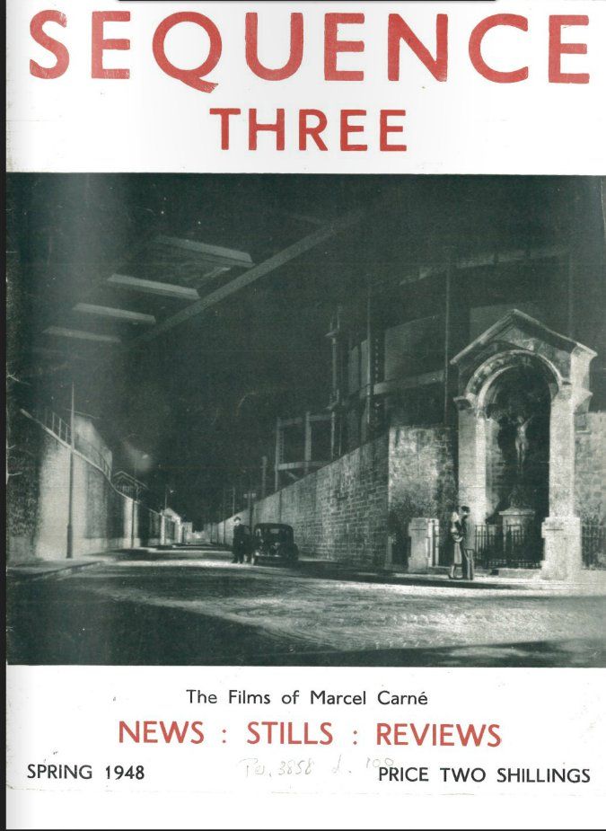 SEQUENCE magazine side cover Issue 3 Spring 1948