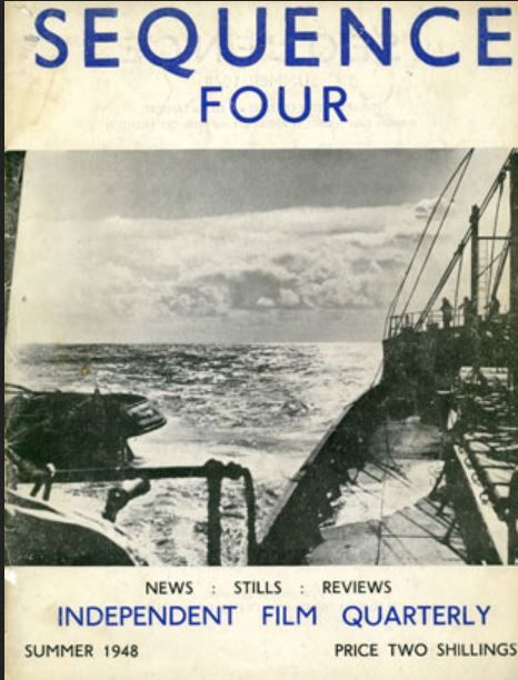 SEQUENCE magazine side cover Issue 4 Summer 1948