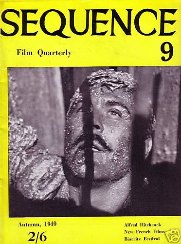 SEQUENCE magazine side cover Issue 9 Autumn 1949