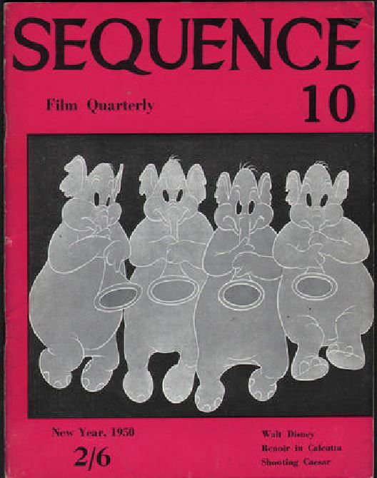 SEQUENCE magazine side cover Issue 10 New Year 1950