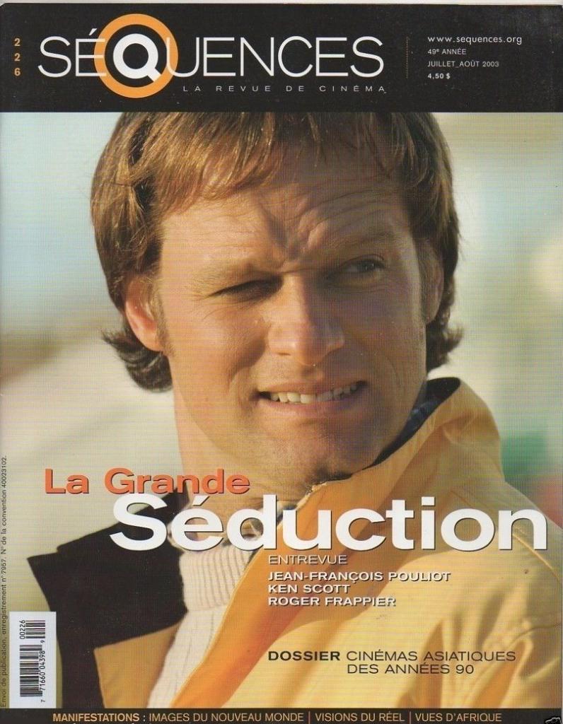 SEQUENCES magazine side cover Issue 226 July/August 2003