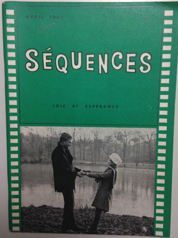 SEQUENCES magazine side cover Issue 41 April 1965