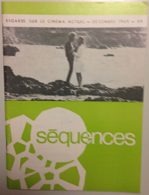 SEQUENCES magazine side cover Issue 59 December 1969