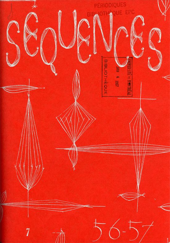 SEQUENCES magazine side cover Issue 7 December 1956