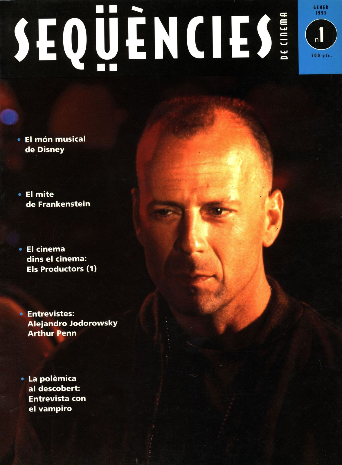 SEQUENCIES DE CINEMA magazine side cover Issue 1  January 1995