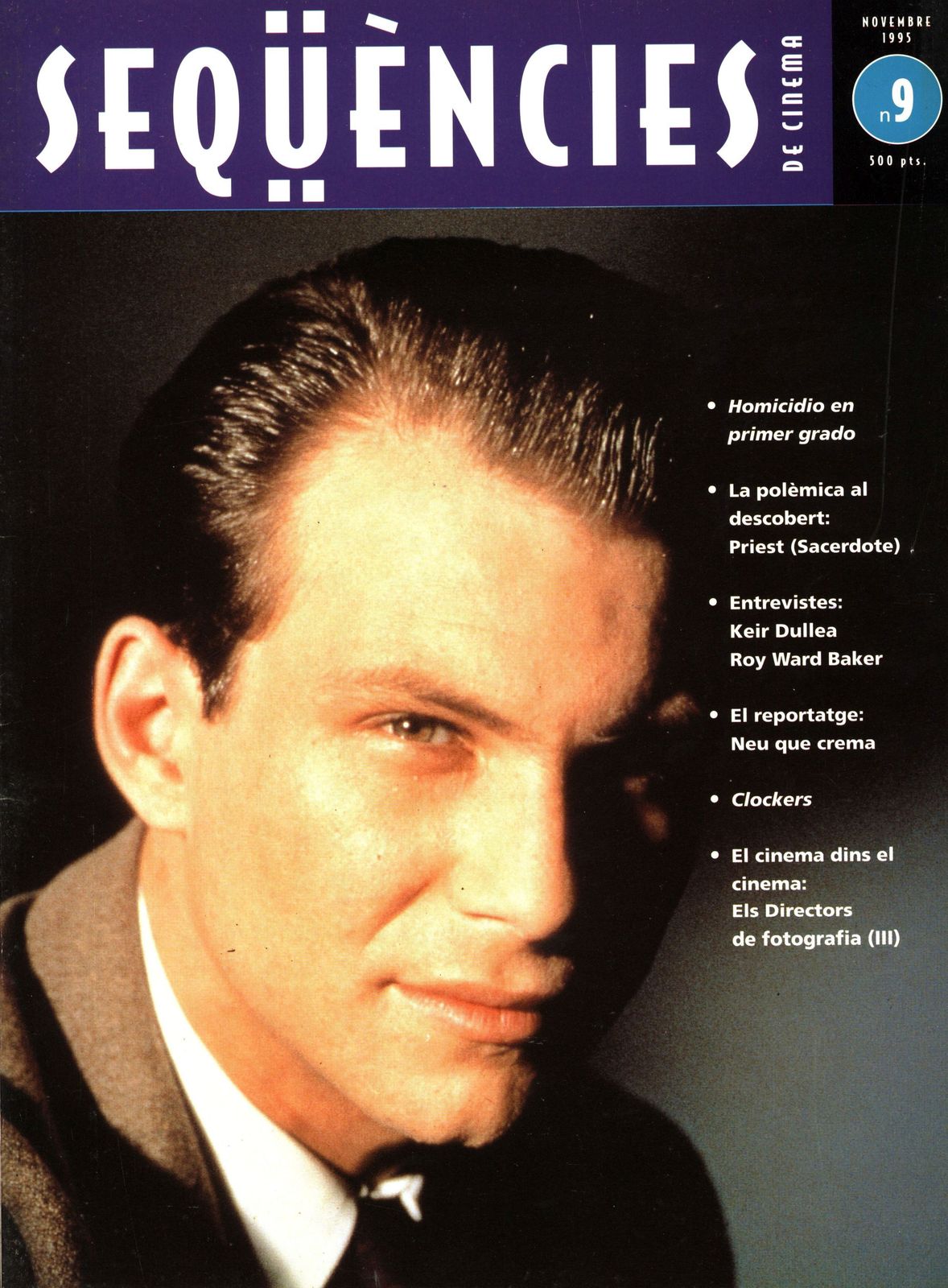 SEQUENCIES DE CINEMA magazine side cover Issue 9  November 1995