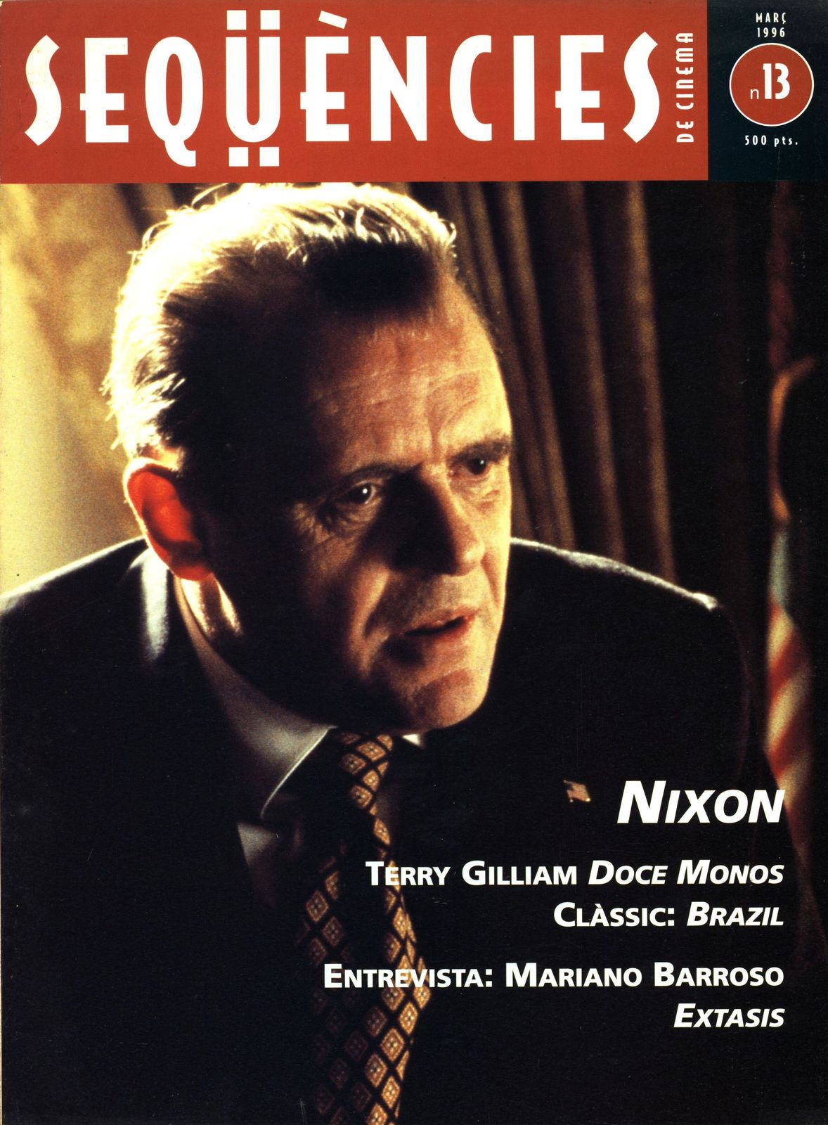 SEQUENCIES DE CINEMA magazine side cover Issue 13  March 1996