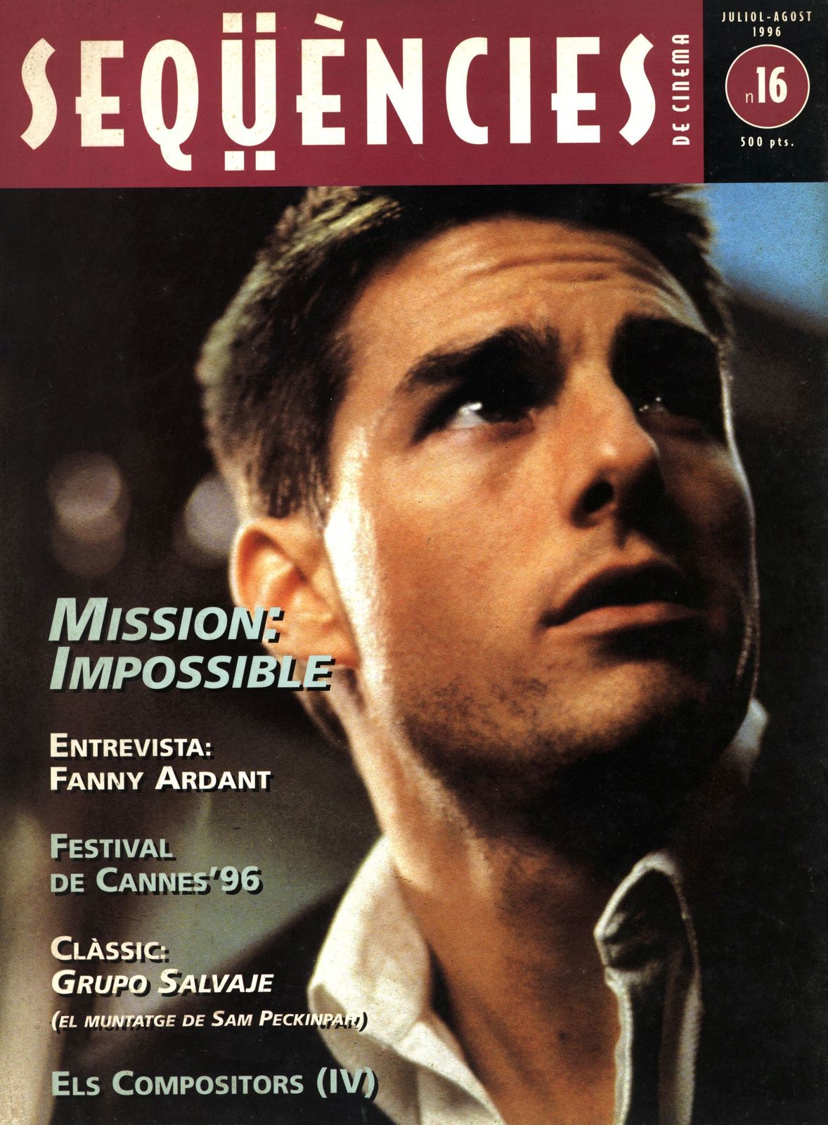 SEQUENCIES DE CINEMA magazine side cover Issue 16  July/August 1996