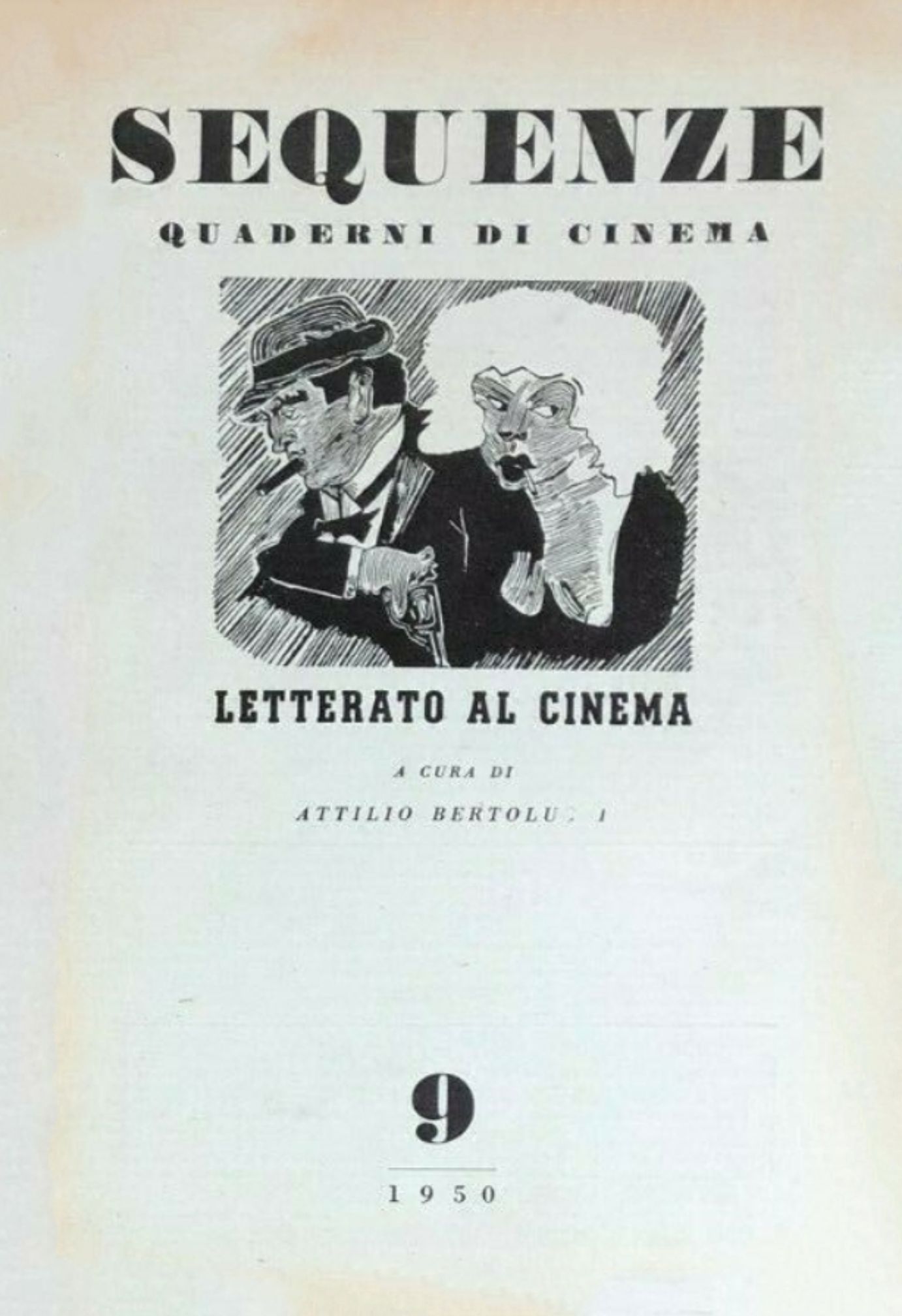 SEQUENZE (It 40s) magazine side cover Issue 9 May 1950