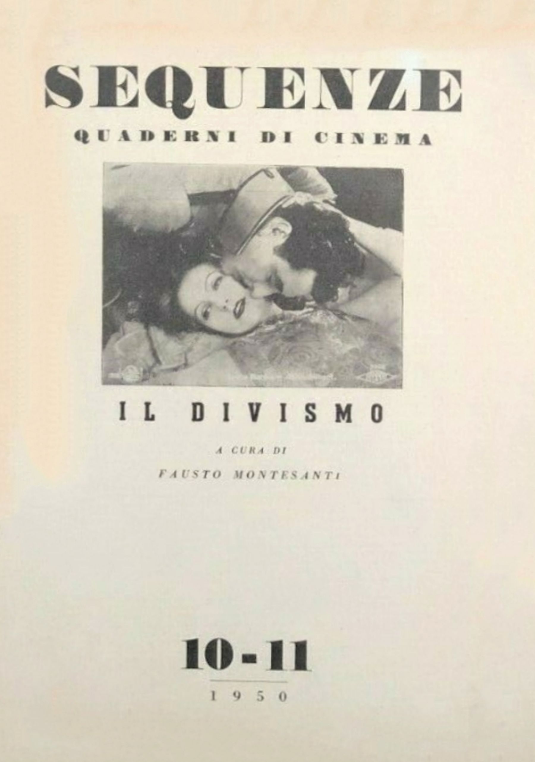 SEQUENZE (It 40s) magazine side cover Issue 10/11 June/July 1950