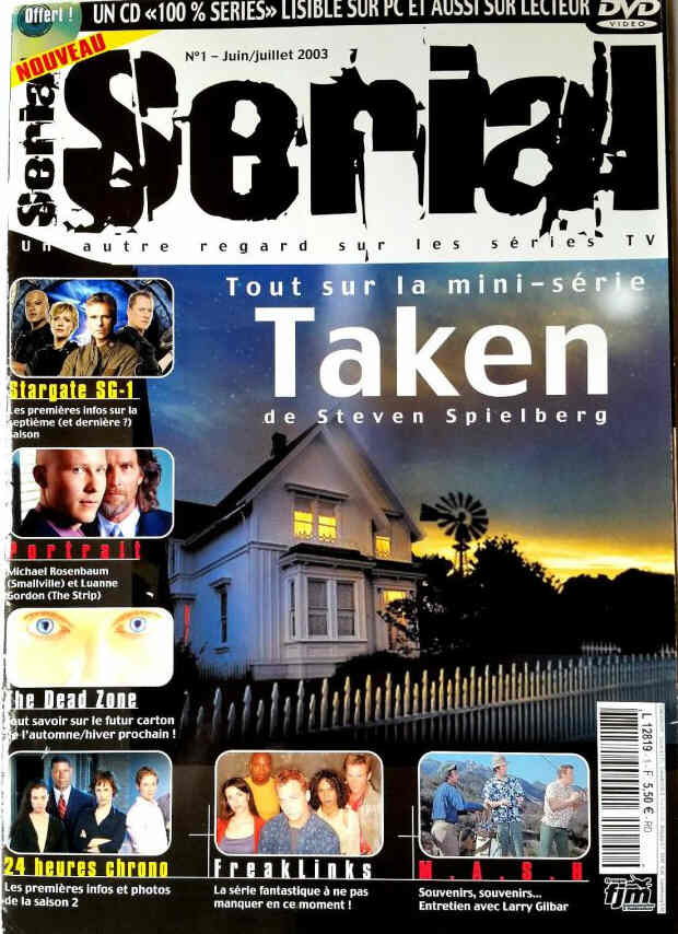 SERIAL magazine side cover Issue 1 June/July 2003