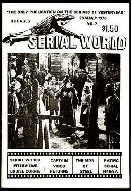 SERIAL WORLD magazine side cover Issue 7 Summer 1976