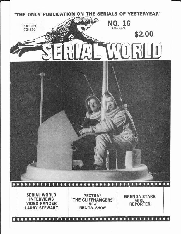 SERIAL WORLD magazine side cover Issue 16 Fall 1978
